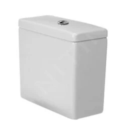 Duravit Starck 3 - Cisterna De Descarga, Conexión Inferior A La Izquierda, Con WonderGliss, Blanco Alpino 09320000011