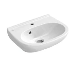 Villeroy & Boch O.novo - Lavamanos Compact 500x400 Mm, Con Rebosadero, Orificio Para El Grifo, Blanco Alpino 53605001