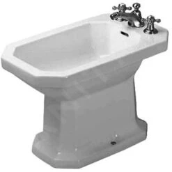 Duravit 1930 - Bidé De Pie, 355x600 Mm, WonderGliss, Blanco 0267100000