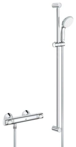 Grohe Precision Flow - Conjunto De Ducha Con Termostato De Pared, Con Barra 920 Mm, Cromo 34842000