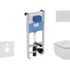 Ideal Standard ProSys - Conjunto De Módulo De Instalación Empotrado, Inodoro Y Asiento Tesi, Pulsador Oleas M2, Blanco ProSys120M SP13 -Baño Suministros Tienda b14c47d1f63a7461e1c6ff36