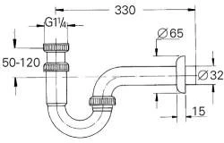 Grohe Sifones - Sifón De Bidé, Cromo 28961000 4 Grohe Sifones - Sifón De Bidé, Cromo 28961000 - Imagen 2