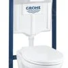 Grohe Solido - Conjunto De WC Suspendido + Inodoro Y Asiento Softclose , Pulsador De Descarga Skate Air, Color Blanco 39117000 -Baño Suministros Tienda b36bd8e11406693e4e370e6c