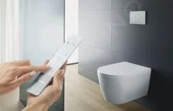 Duravit SensoWash Starck - Asiento De Bidé Electrónico F Plus Compact Con Cerámica, Rimless, HygieneGlaze, SoftClose, Blanco Alpino 650000012004320 -Baño Suministros Tienda b39684f245b62ad6c4c53570