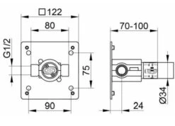 Keuco Accesorios - Cuerpo De Montaje Empotrado 59916000075 -Baño Suministros Tienda b4d84386e463fb7faa6b3c30