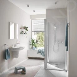 Grohe Precision Flow - Conjunto De Ducha Con Termostato De Pared, Con Barra 920 Mm, Cromo 34842000 -Baño Suministros Tienda b7ee4a34ee3a7b6266387f11