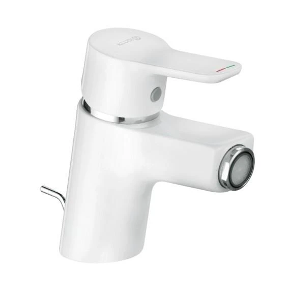 Kludi Pure&Easy - Grifo De Bidé Con Desagüe, Cromo/blanco 375339165 3 Kludi Pure&Easy - Grifo De Bidé Con Desagüe, Cromo/blanco 375339165