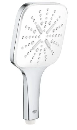 Grohe Rainshower SmartActive Cube - Cabezal De Ducha, 130 9,5 L/min, 3 Chorros, Blanco Luna 26582LS0