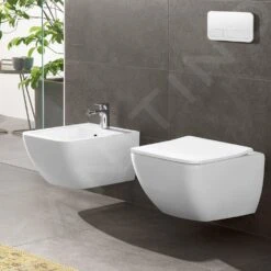 Villeroy & Boch Venticello - Inodoro Suspendido, DirectFlush, CeramicPlus, Blanco Alpino 4611R0R1 -Baño Suministros Tienda be363636e58d28f40cd9bd82