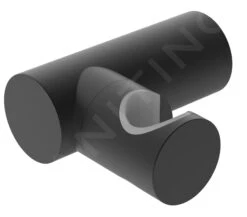 Kielle Accesorios - Soporte De Pared Para Ducha, Negro Mate 20901024