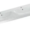 Geberit ICon - Lavabo Doble 1200x480 Mm, Con Rebosadero, 2 Orificios Para Grifo, Blanco 501.838.00.1 -Baño Suministros Tienda c8acda155d31b9c38c82689c