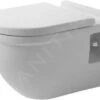 Duravit Starck 3 - Inodoro Suspendido Comfort, Con WonderGliss, Blanco 22150900001 -Baño Suministros Tienda c8b8c7bc2cf55a0ba3233be4