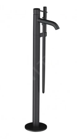 Kludi Bozz - Grifo De Suelo Para Bañera, Con Accesorios, Negro Mate 385903976