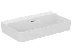 Ideal Standard Conca Ceram - Lavabo 800x450 Mm, Con Rebosadero, Sin Orificio Para Grifo, Blanco T379401