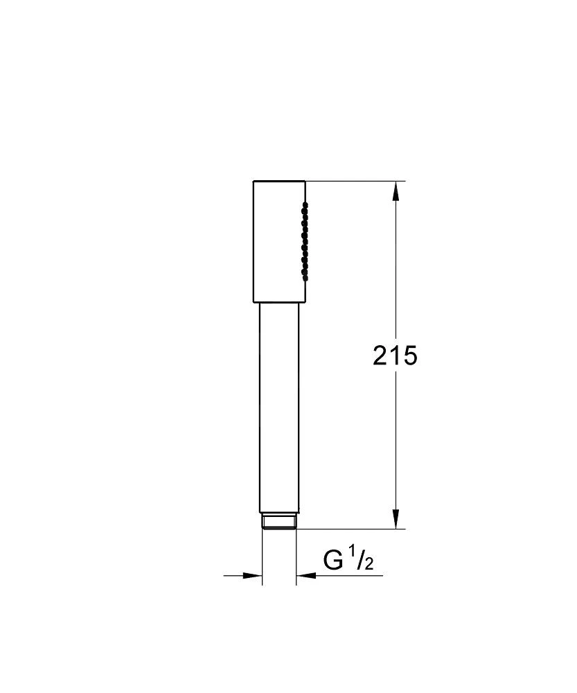 Grohe Sena - Cabezal De Ducha Stick, Hard Graphite 26465A00 4 Grohe Sena - Cabezal De Ducha Stick, Hard Graphite 26465A00 - Imagen 2