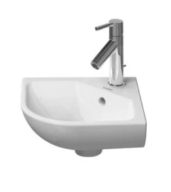 Duravit ME By Starck - Lavamanos Angular 435x380 Mm, Con 1 Orificio Para Grifo, Blanco Alpino 0722430000