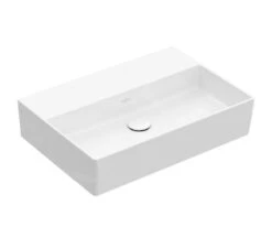 Villeroy & Boch Memento 2.0 - Lavabo De Mueble 500x420 Mm, Sin Rebosadero, Sin Orificio Para El Grifo, CeramicPlus, Blanco Alpino 4A225FR1