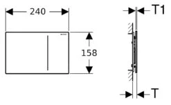 Geberit Sigma70 - Pulsador De Descarga, Cristal/gris Arena 115.625.JL.1 -Baño Suministros Tienda d3b4552c48443d0c5de133fa