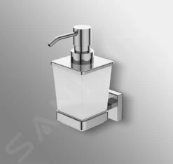 Ideal Standard IOM Square - Dispensador De Jabón Con Soporte, Cristal Opaco/cromo E2252AA -Baño Suministros Tienda d8a3ea257f806e367d52f223