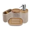 Nimco Kora - Juego De Accesorios De Baño 4 V 1, Beige Arena/bambú KO 24000SET-86 -Baño Suministros Tienda dcc88400d5989b8183409eea