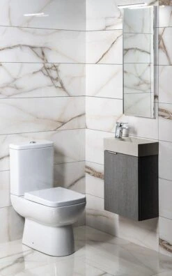 Sapho Small - Lavamanos Crest, 400x220 Mm, Con 1 Orificio Para Grifo A La Izquierda, Nanofibras, Arenisca Blanca AR410 -Baño Suministros Tienda dd6e47ea7954c788c7a15953