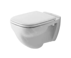 Duravit D-Code - Inodoro Suspendido, Descarga Plana, Con HygieneGlaze, Blanco Alpino 22100920002