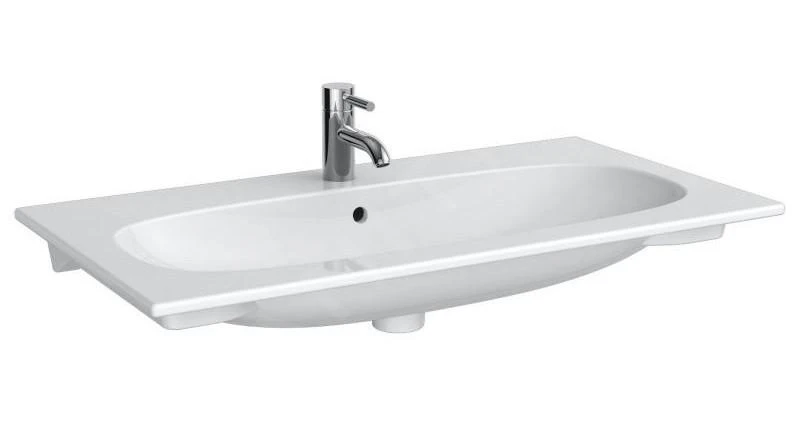 Geberit Acanto - Lavabo 900x480 Mm, Con Orificio Para Grifo, Con Rebosadero, Blanco 500.642.01.2 5 Geberit Acanto - Lavabo 900x480 Mm, Con Orificio Para Grifo, Con Rebosadero, Blanco 500.642.01.2 - Imagen 3
