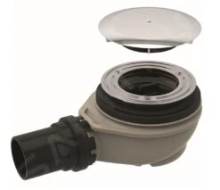 Geberit Accesorios - Conjunto De Desagüe De Ducha D90, Con Tapa De Válvula De Desagüe, Cromo 150.551.21.1