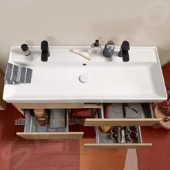 Villeroy & Boch Collaro - Lavabo De Mueble 1200x470 Mm, Con Rebosadero, 2 Orificios Para El Grifo, CeramicPlus, Blanco Alpino 4A33C4R1 -Baño Suministros Tienda e6bbc5f742118d3d31a15549