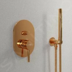 Steinberg 100 - Grifo Empotrado Para 2 Dispositivos, Oro Rosado 100 2103 3 RG -Baño Suministros Tienda e89957611ed9e47631ef7056