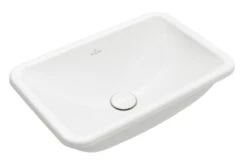 Villeroy & Boch Loop&Friends - Lavabo Encastrado, 605x410 Mm, Con Rebosadero, Blanco Alpino 4A650001
