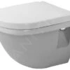 Duravit Starck 3 - Inodoro Suspendido Compact, Con WonderGliss, Blanco 22020900001 -Baño Suministros Tienda eeb78659fb040d64b31468f9