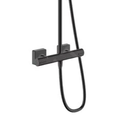 Hansgrohe Vernis Shape - Conjunto De Ducha Showerpipe 230 Con Termostato, EcoSmart, Negro Mate 26097670 -Baño Suministros Tienda eee4c1a5f0af1d4757af3c43
