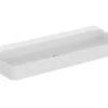 Ideal Standard Conca Ceram - Lavabo Doble Sobre Encimera 1200x450 Mm, Sin Rebosadero, Sin Orificio Para Grifo, Blanco T384501 -Baño Suministros Tienda ef2cb0d356f34794e597949d
