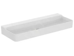 Ideal Standard Conca Ceram - Lavabo Doble Sobre Encimera 1200x450 Mm, Sin Rebosadero, Sin Orificio Para Grifo, Blanco T384501