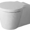 Duravit Starck 1 - Inodoro Suspendido, WonderGliss, Blanco 02100900641