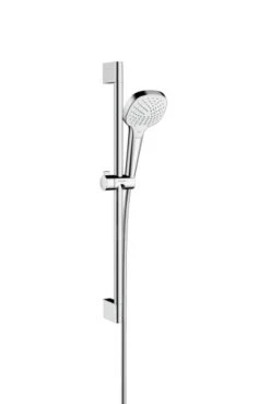 Hansgrohe Croma Select E - Conjunto De Ducha Vario EcoSmat 9 L/min 0,65m, Blanco/cromo 26583400
