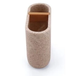 Nimco Kora - Vaso Para Cepillos De Dientes, Beige Arena KO 24057-86 -Baño Suministros Tienda f457aeb9e8a80f8a4c7d01e9