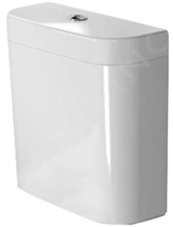Duravit Happy D.2 - Cisterna De Descarga 395x160 Mm, Conexión Inferior A La Izquierda, Blanco Alpino 0934100085