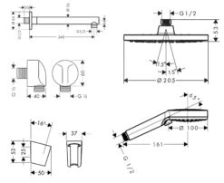 Hansgrohe Vernis Blend - Conjunto De Ducha 200 Con Grifo Empotrado, Negro 27911670 21 Hansgrohe Vernis Blend - Conjunto De Ducha 200 Con Grifo Empotrado, Negro 27911670 -Baño Suministros Tienda f62127cbaec9d1d9a22ca0c8