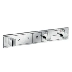 Hansgrohe RainSelect - Grifo De Ducha Termostático Empotrado, Para 3 Salidas, Cromo 15356000