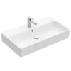 Villeroy & Boch Memento 2.0 - Lavabo De Mueble 800x470 Mm, Con Rebosadero, Orificio Para El Grifo, CeramicPlus, Blanco Alpino 4A228GR1 -Baño Suministros Tienda fc3d66aecb72f872da3f0302