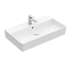 Villeroy & Boch Memento 2.0 - Lavabo De Mueble 800x470 Mm, Con Rebosadero, Orificio Para El Grifo, CeramicPlus, Blanco Alpino 4A228GR1